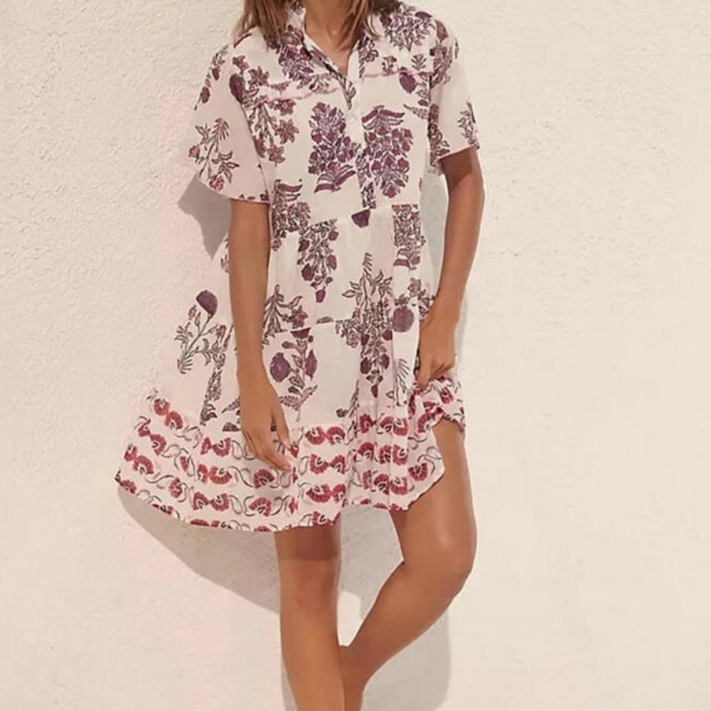 Ro’s Garden Blockprint Floral Dress - Picture 10 of 10